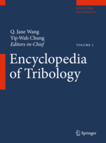 Book cover for 'Encyclopedia of Tribology'